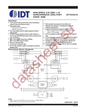 IDT70V631S10BF8 datasheet  